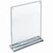 Azar Displays Acrylic 8.5'' x 11'' Block Frame on Acrylic Base with Magnet Closure and Rubber Bumpers 104778 - alternate 1